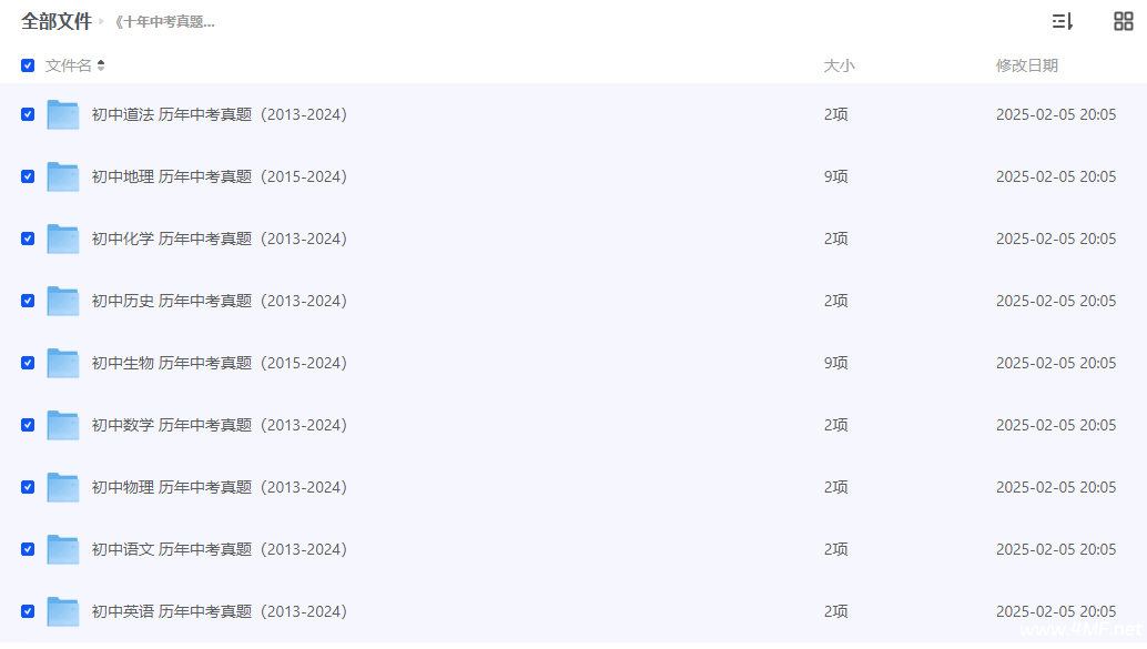 《十年中考真题 (2013-2024) 》全科分类汇编-免费杂货铺