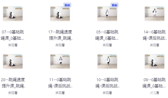 0基础跳绳+提速跳绳课-免费杂货铺