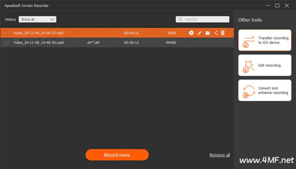 Apeaksoft Screen Recorder – 屏幕录像工具-免费杂货铺