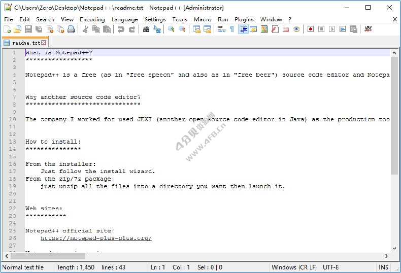 Notepad++ v8.8.6 绿色便携版(开源代码编辑器)-免费杂货铺