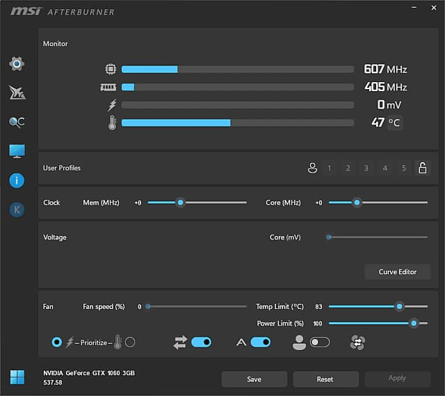 微星显卡超频软件 MSI Afterburner v4.6.6.16757 最新版-免费杂货铺