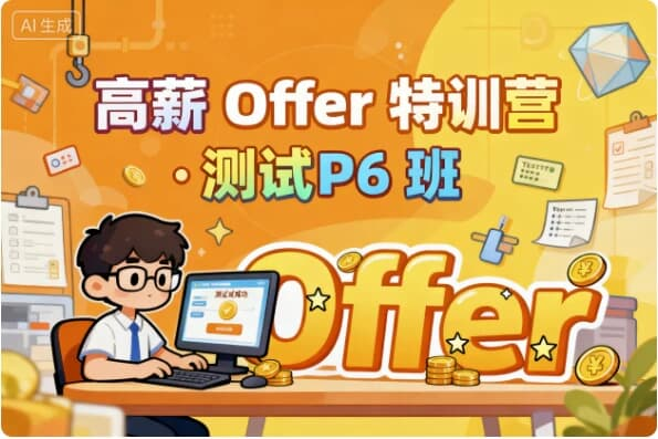 高薪 Offer 特训营 · 测试 P6 班-是免费.NET