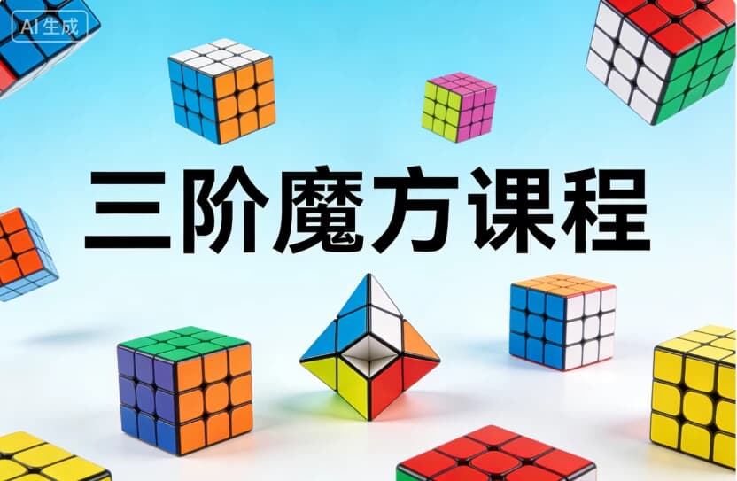 三阶魔方课程，手把手教会你-是免费.NET