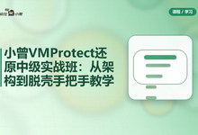 小曾VMProtect还原中级实战班:从架构到脱壳手把手教学-是免费.NET