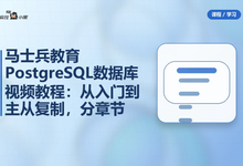 马士兵教育PostgreSQL数据库视频教程：从入门到主从复制，分章节完整版-是免费.NET